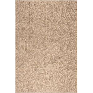 vidaXL Round 140x200 cm Jute Effect Indoor Outdoor Rug vidaXL Round 140x200 cm Jute Effect Indoor Outdoor Rug