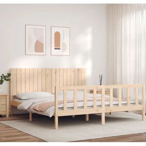 vidaXL Solid Pine Bed Frame - Bed Frame vidaXL Solid Pine Bed Frame - Bed Frame
