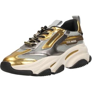 Steve Madden - Possession-E Zilveren Gouden Mesh Sneakers - Dames Steve Madden - Possession-E Zilveren Gouden Mesh Sneakers - Dames