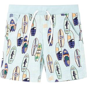 vidaXL Kids' Shorts with Drawstring Elasticated Waistband Shorts Soft Blue Melange - Shorts vidaXL Kids' Shorts with Drawstring Elasticated Waistband Shorts Soft Blue Melange - Shorts