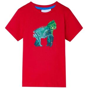 vidaXL Kids' T-shirt Red 128 - Kids' T-shirt vidaXL Kids' T-shirt Red 128 - Kids' T-shirt