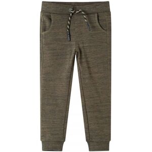 vidaXL Kids' Sweatpants Dark Khaki Melange 116 - Kids' Sweatpants vidaXL Kids' Sweatpants Dark Khaki Melange 116 - Kids' Sweatpants