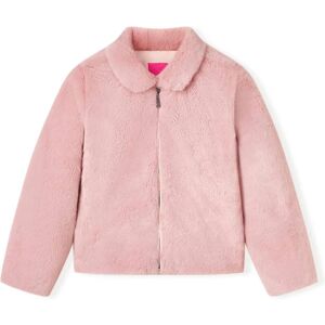 VidaXL Kids' Pink Faux Fur Long Sleeve Coat - Kids' Coat VidaXL Kids' Pink Faux Fur Long Sleeve Coat - Kids' Coat