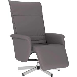 Fauteuil inclinable gris en similpelle Maisonchic - Fauteuil relax Fauteuil inclinable gris en similpelle Maisonchic - Fauteuil relax