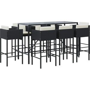 vidaXL Gartenbar-Set mit Kissen - Outdoor-Möbel vidaXL Gartenbar-Set mit Kissen - Outdoor-Möbel