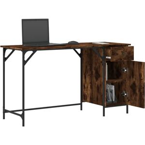 vidaXL 836220 Smoked Oak Computer Desk - Desk vidaXL 836220 Smoked Oak Computer Desk - Desk