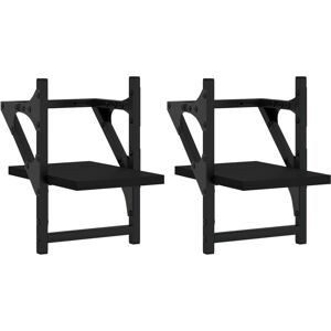 vidaXL Model 48924 Wall Shelves with Bars - Wall Shelves vidaXL Model 48924 Wall Shelves with Bars - Wall Shelves