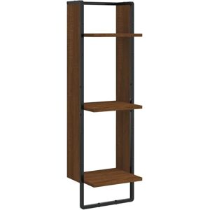 Mensola da parete in rovere marrone vidaXL 30x25x100 cm - Mensola da parete Mensola da parete in rovere marrone vidaXL 30x25x100 cm - Mensola da parete