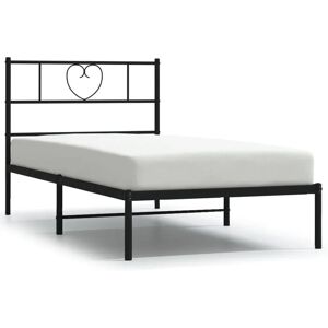 vidaXL metalen bedframe met hoofdbord - voor matras 90x190 cm vidaXL metalen bedframe met hoofdbord - voor matras 90x190 cm