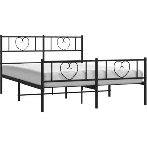 vidaXL Metal Bed Frame with Headboard, Footboard & Storage - Bed Type vidaXL Metal Bed Frame with Headboard, Footboard & Storage - Bed Type