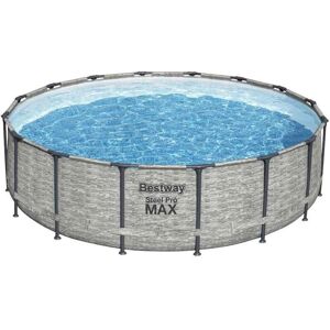 Piscine Power Steel de Bestway 488x122 cm - Structure en acier, Facile à monter Piscine Power Steel de Bestway 488x122 cm - Structure en acier, Facile à monter