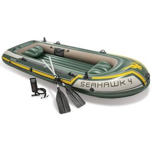 Intex Green Inflatable Boat Canoe with Oars and Pump - Inflatable Boat Intex Green Inflatable Boat Canoe with Oars and Pump - Inflatable Boat