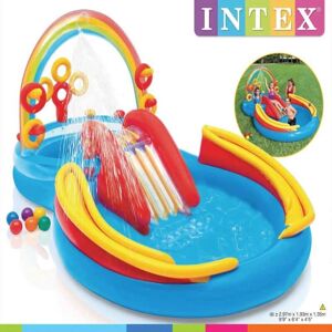 Intex Rainbow Ring Play Centre Inflatable Pool - Swimming Pool Intex Rainbow Ring Play Centre Inflatable Pool - Swimming Pool