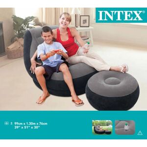 Oppustelig loungestol med puf - Inflatable Chair with Ottoman Oppustelig loungestol med puf - Inflatable Chair with Ottoman