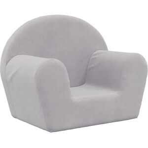 vidaXL Børnesofa - Blødt plysmateriale Lysegrå - Kids Sofa vidaXL Børnesofa - Blødt plysmateriale Lysegrå - Kids Sofa