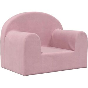 vidaXL Kinderbank Roze in Pluche vidaXL Kinderbank Roze in Pluche