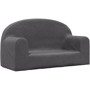 MAISONCHIC Canapé pour enfants - Peluche douce 2 places en Anthracite - Publicité MAISONCHIC Canapé pour enfants - Peluche douce 2 places en Anthracite - Publicité