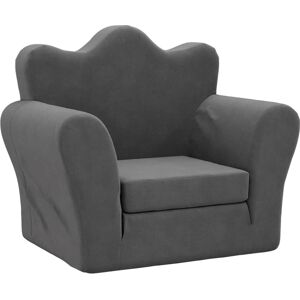 vidaXL Canapé-lit pour enfants - Peluche douce anthracite Sofa pour enfants - Publicité vidaXL Canapé-lit pour enfants - Peluche douce anthracite Sofa pour enfants - Publicité