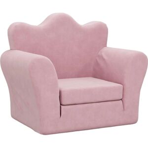 VIDAXL Kinder Pink Plüsch-Couchbett VIDAXL Kinder Pink Plüsch-Couchbett