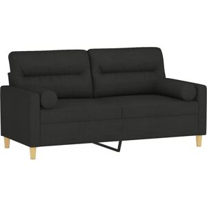vidaXL 709928 - Canapé noir 2 places avec coussins vidaXL 709928 - Canapé noir 2 places avec coussins