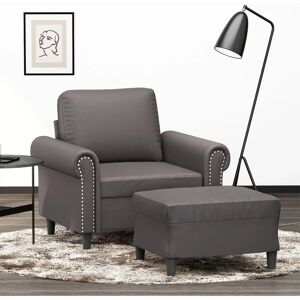 Fauteuil VIDAXL avec Ottoman - Moderne et Confortable - Publicité Fauteuil VIDAXL avec Ottoman - Moderne et Confortable - Publicité
