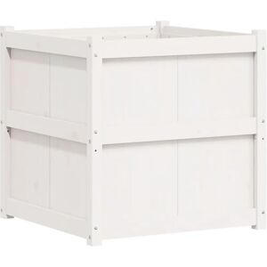 vidaXL Garden Planter White Solid Wood Pine - Garden Planter vidaXL Garden Planter White Solid Wood Pine - Garden Planter