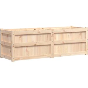 vidaXL Garden Planter 150x50x50 cm Solid Pine - Garden Planter vidaXL Garden Planter 150x50x50 cm Solid Pine - Garden Planter