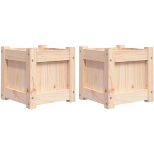 vidaXL Solid Pine Garden Planters - Garden Type vidaXL Solid Pine Garden Planters - Garden Type