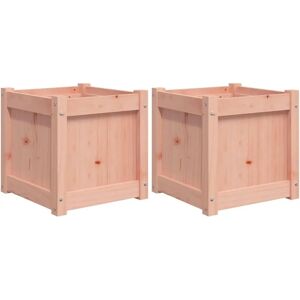 vidaXL Garden Planters 2 pcs Solid Wood Douglas - Garden Planters vidaXL Garden Planters 2 pcs Solid Wood Douglas - Garden Planters