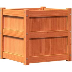 vidaXL Garden Planter Wax Brown 50x50x50 cm - Garden Planter vidaXL Garden Planter Wax Brown 50x50x50 cm - Garden Planter