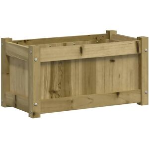 vidaXL Ghiveci de grădină din lemn de pin 60x31x31cm - Ghiveci de grădină vidaXL Ghiveci de grădină din lemn de pin 60x31x31cm - Ghiveci de grădină