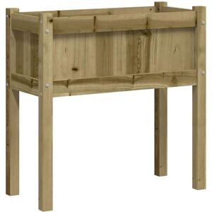 vidaXL Garden Planter with Legs 70x31x70 cm Impregnated Pine Wood - Garden Planter vidaXL Garden Planter with Legs 70x31x70 cm Impregnated Pine Wood - Garden Planter