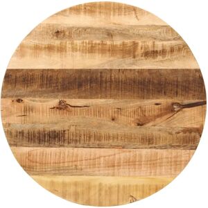 vidaXL Rundes Mangoholz Tischplatte - 80x3,8 cm - Rustikaler Charme vidaXL Rundes Mangoholz Tischplatte - 80x3,8 cm - Rustikaler Charme