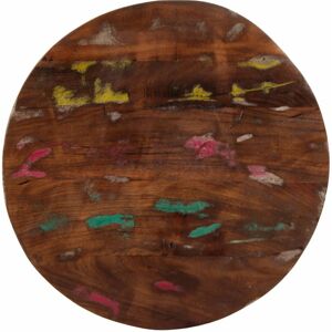 vidaXL Rundt bord af genbrugstræ 40x2,5cm Flerfarvet vidaXL Rundt bord af genbrugstræ 40x2,5cm Flerfarvet