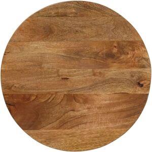 vidaXL Round Mango Wood Tabletop - Table Top 40x2.5cm - Rustic Finish vidaXL Round Mango Wood Tabletop - Table Top 40x2.5cm - Rustic Finish