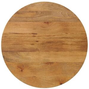 vidaXL Round Mango Wood Tabletop 70cm - Rustic Dining Surface vidaXL Round Mango Wood Tabletop 70cm - Rustic Dining Surface