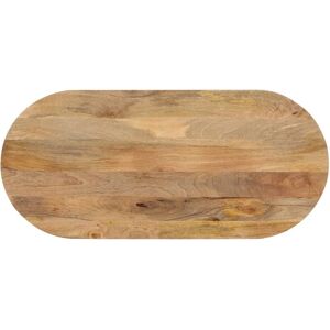 vidaXL 120x60x3.8 cm Solid Mango Wood Oval Table Top - Table Top vidaXL 120x60x3.8 cm Solid Mango Wood Oval Table Top - Table Top