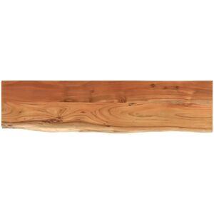 vidaXL Wall Shelf 120x30x2.5cm Solid Acacia Live Edge - Wall Shelf vidaXL Wall Shelf 120x30x2.5cm Solid Acacia Live Edge - Wall Shelf