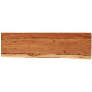 vidaXL Wall Shelf Rectangular Solid Wood Acacia Live Edge - Wall Shelf vidaXL Wall Shelf Rectangular Solid Wood Acacia Live Edge - Wall Shelf