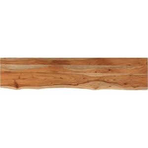 vidaXL Solid Wood Acacia Floating Wall Shelf - Rectangular, Natural Edge - 100x20x3.8 cm vidaXL Solid Wood Acacia Floating Wall Shelf - Rectangular, Natural Edge - 100x20x3.8 cm