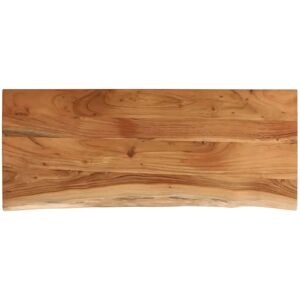 vidaXL 100x40x3.8 cm Solid Wood Acacia Live Edge Rectangular Table Top vidaXL 100x40x3.8 cm Solid Wood Acacia Live Edge Rectangular Table Top