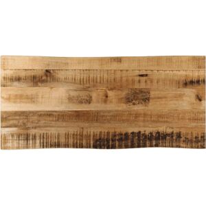 vidaXL Table Live Edge Solid Mango Wood - Table vidaXL Table Live Edge Solid Mango Wood - Table