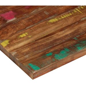 vidaXL Mehrfarbiger recycelter Holz Tischplatte 100x60cm - Rustik Design vidaXL Mehrfarbiger recycelter Holz Tischplatte 100x60cm - Rustik Design