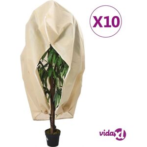 vidaXL Plant Fleece Covers Beige - 2.36x2 m - Outdoor Garden Frost Protection vidaXL Plant Fleece Covers Beige - 2.36x2 m - Outdoor Garden Frost Protection