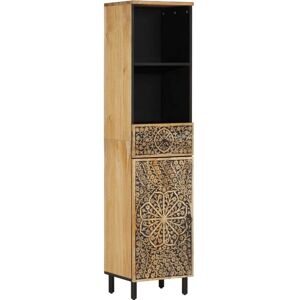 vidaXL Armoire de salle de bain en manguier 38x33x160 cm - Armoire de bain vidaXL Armoire de salle de bain en manguier 38x33x160 cm - Armoire de bain