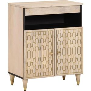 vidaXL Side Cabinet Solid Wood Mango - 60x33x75 cm - Brown - Sideboard vidaXL Side Cabinet Solid Wood Mango - 60x33x75 cm - Brown - Sideboard