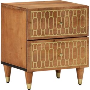 vidaXL Natbord - Massivt mangohwood - Elegant design - 40x33x46cm vidaXL Natbord - Massivt mangohwood - Elegant design - 40x33x46cm