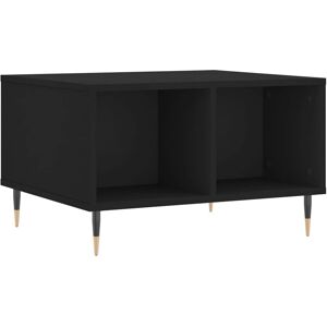 vidaXL Black Engineered Wood Coffee Table - Coffee Table vidaXL Black Engineered Wood Coffee Table - Coffee Table