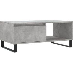 vidaXL Concrete Grey Coffee Table 90x50x36.5 cm Engineered Wood vidaXL Concrete Grey Coffee Table 90x50x36.5 cm Engineered Wood