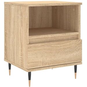 vidaXL Bedside Table Sonoma Oak - Engineered Wood Brown - Bedside Table vidaXL Bedside Table Sonoma Oak - Engineered Wood Brown - Bedside Table